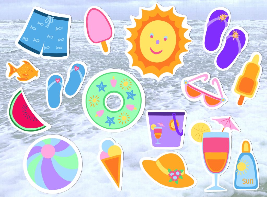 Zomer stickers